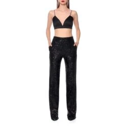 Luca Obsidian Black Sequin Pants 10 Luca Obsidian Black Sequin Pants -Maison Close Sales rlca8bmqgmkky4coaskm