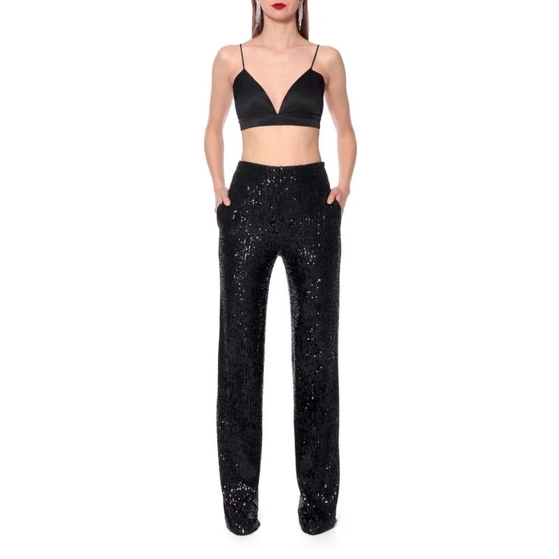 Luca Obsidian Black Sequin Pants 5 Luca Obsidian Black Sequin Pants - Image 3