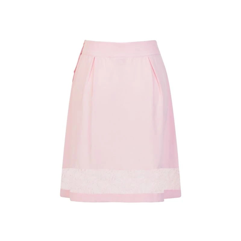 Pale Pink Silk Skirt 5 Pale Pink Silk Skirt - Image 3