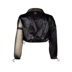 Short Nylon Blouse With Zip-Off Sleeves Nero Black -Maison Close Sales rzwjhfmdgs96uthu9yvs