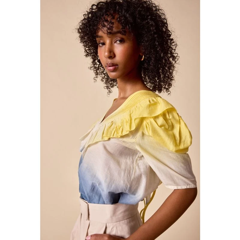 Sabine Top - Buttercup / Ivory / Navy 5 Sabine Top - Buttercup / Ivory / Navy - Image 3