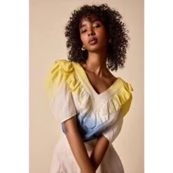 Sabine Top - Buttercup / Ivory / Navy 7 Sabine Top - Buttercup / Ivory / Navy -Maison Close Sales sabine top buttercup ivory navy 6b465aaa3ac07b37945e6c4d660a62b2