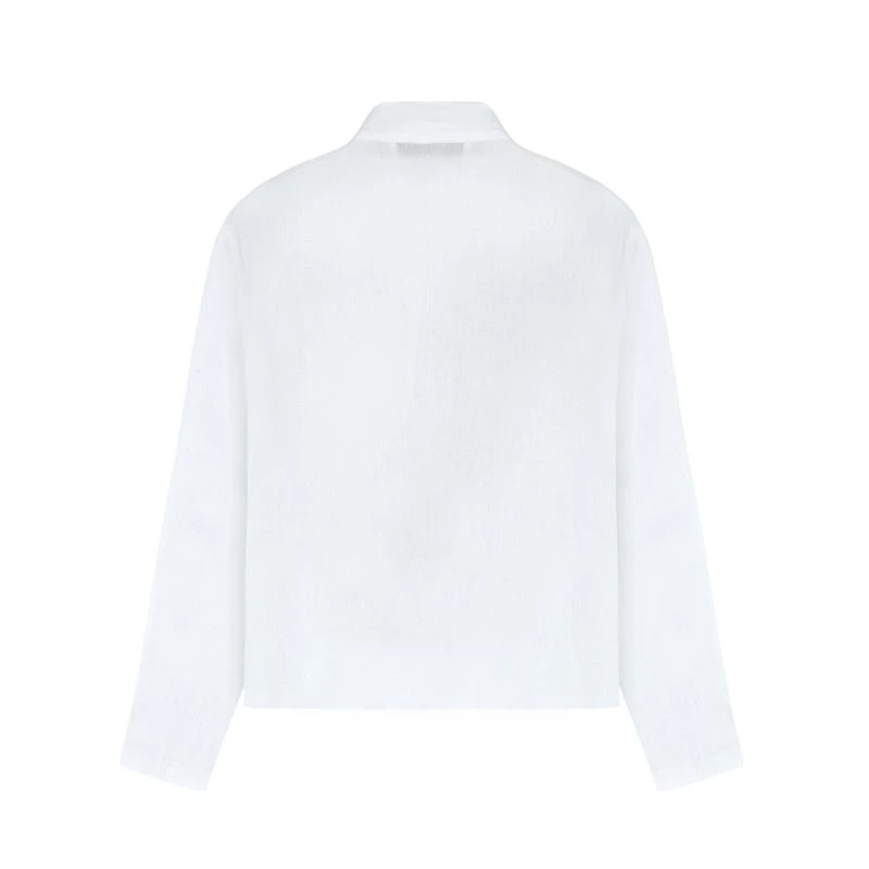 Seashell Embroidered V-Neck Shirt In White 6 Seashell Embroidered V-Neck Shirt In White - Image 4