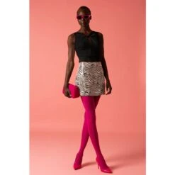 Sequined Zebra Print Mini Skirt -Maison Close Sales sequined zebra print mini skirt 6407580746b91b5625b884efe7ebcdee