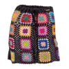 Square Crochet Skirt - Black
