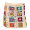 Square Crochet Mini Skirt - Off- White -Maison Close Sales square mini skirt off white 5de375307ebc922bee92b015d7fc8f94