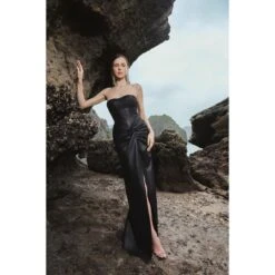 Strapless Knotted Bodycon Maxi Dress -Maison Close Sales strapless knotted bodycon maxi dress 2459804760a6f965d1cb558aa3ee979c