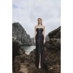 Strapless Knotted Bodycon Maxi Dress -Maison Close Sales strapless knotted bodycon maxi dress 4a4bf9f3cba240e8679232f054dcdcf5