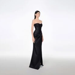 Strapless Knotted Bodycon Maxi Dress -Maison Close Sales strapless knotted bodycon maxi dress 9e15ee296fcd0e4da0733d3ec8955662