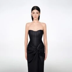 Strapless Knotted Bodycon Maxi Dress -Maison Close Sales strapless knotted bodycon maxi dress cfcc99bbac1ca8ca515f4d4ef1c98ed6