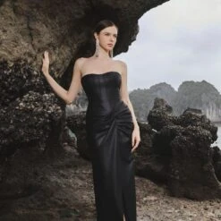 Strapless Knotted Bodycon Maxi Dress -Maison Close Sales strapless knotted bodycon maxi dress d151c91a7eeb7b60710768e512ae5f4a