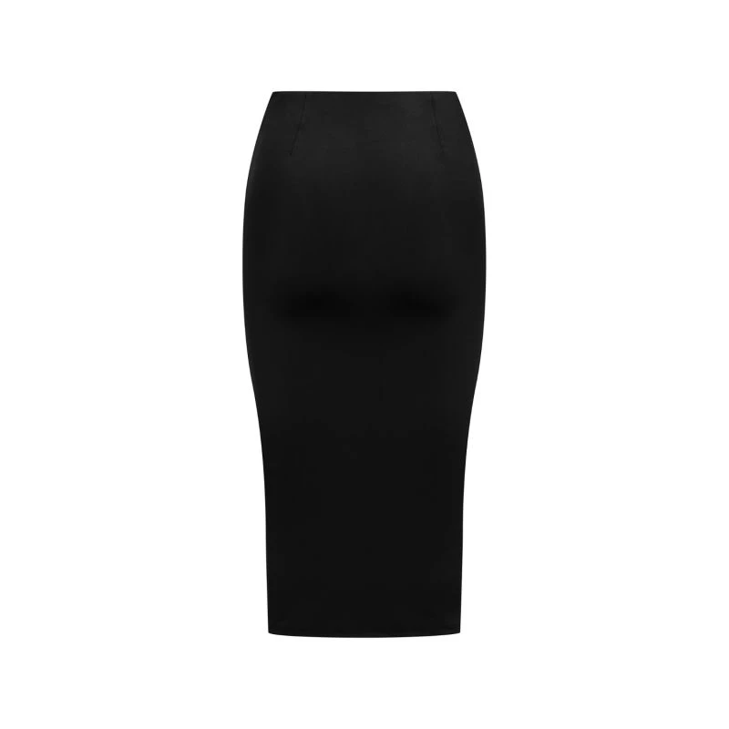 Maison Close Stretch Midi Skirt With Hooks - Black 4 Maison Close Stretch Midi Skirt With Hooks - Black - Image 2