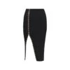 Maison Close Stretch Midi Skirt With Hooks - Black -Maison Close Sales stretch midi skirt with hooks black a87cd559a93aa6094e5aa045b161193e