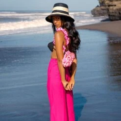 Taylor Wide-leg Palazzo Pants In Hot Pink -Maison Close Sales taylor wide leg palazzo pants in hot pink 5320a1dee500d3eb037a6ce6bd1d13ee