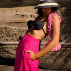 Taylor Wide-leg Palazzo Pants In Hot Pink -Maison Close Sales taylor wide leg palazzo pants in hot pink b02cff9d884ec2d5e347bba72b652547