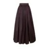 Isabelle Cotton And Silk-Blend Gathered Skirt- Brown -Maison Close Sales tchdoeto1l189yq68y7z