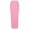 The Pisco Knit Skirt - Bold Barbie Pink