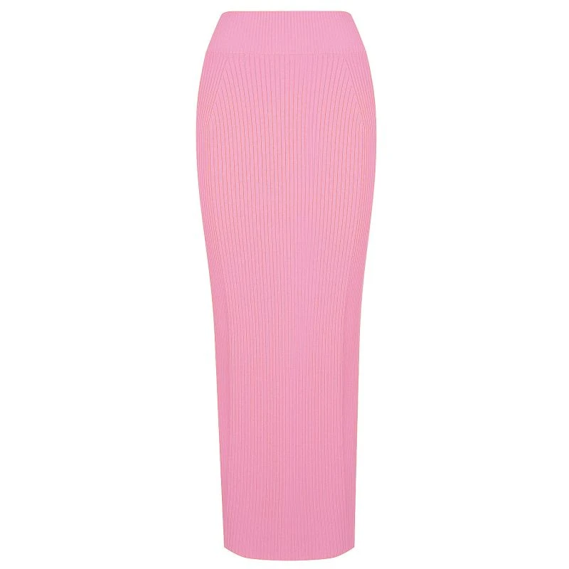 The Pisco Knit Skirt - Bold Barbie Pink 3 The Pisco Knit Skirt - Bold Barbie Pink