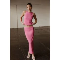 The Pisco Knit Skirt - Bold Barbie Pink 11 The Pisco Knit Skirt - Bold Barbie Pink -Maison Close Sales the pisco knit skirt bold barbie pink ee1a4fcb9010be749d0776dcc03924ed