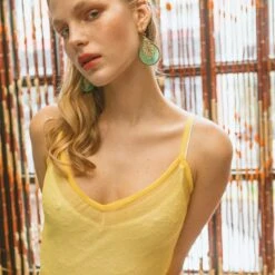 The Venus Silk Slipdress - Yellow -Maison Close Sales the venus silk slipdress yellow 33c6f3e6fd62c1eaa7a4e8a93bce5b72
