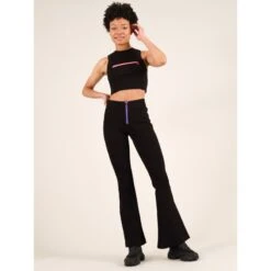 Wicked Elastic Flared Trousers In Black -Maison Close Sales twf8dqfppp2mv7sca5yl