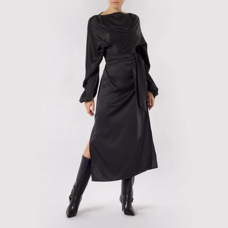 Riley Black Jacquard Dress 4 Riley Black Jacquard Dress - Image 2