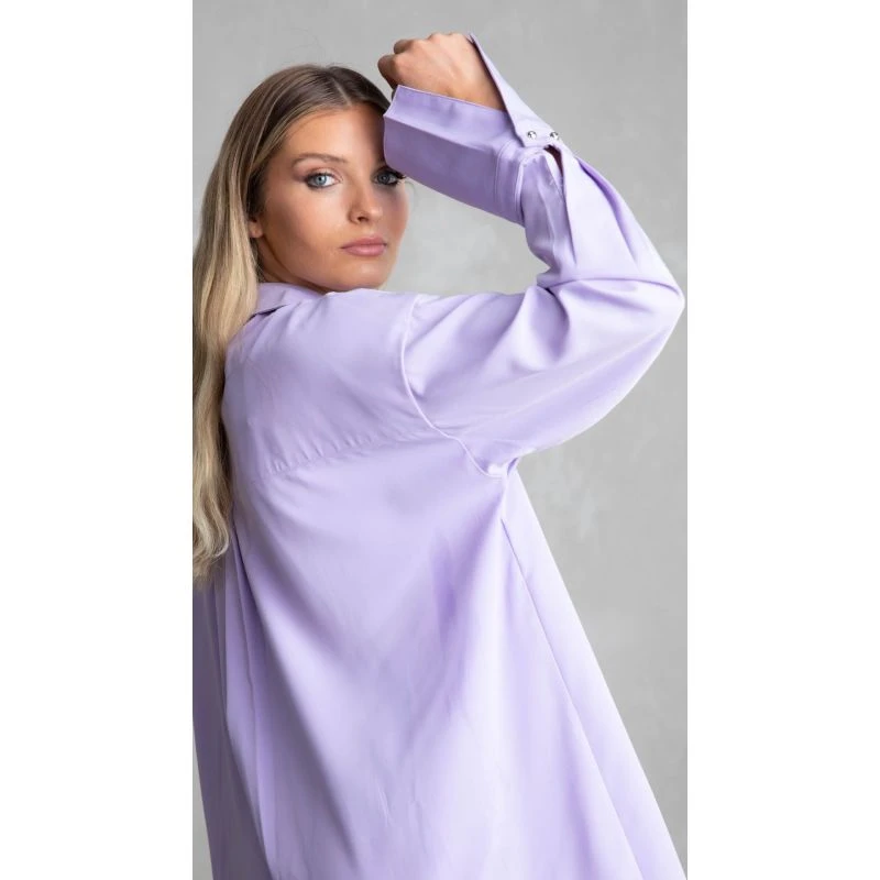 Milan Oversized Shirt - Lilac 4 Milan Oversized Shirt - Lilac - Image 2