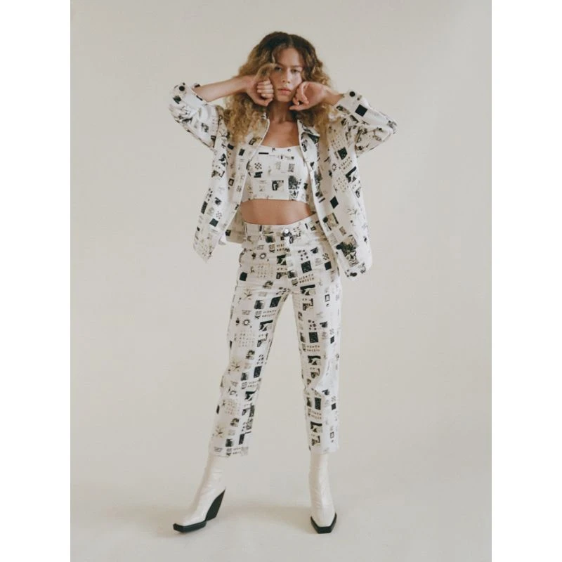 Kusama Twill Gallery Print Pant 4 Kusama Twill Gallery Print Pant - Image 2