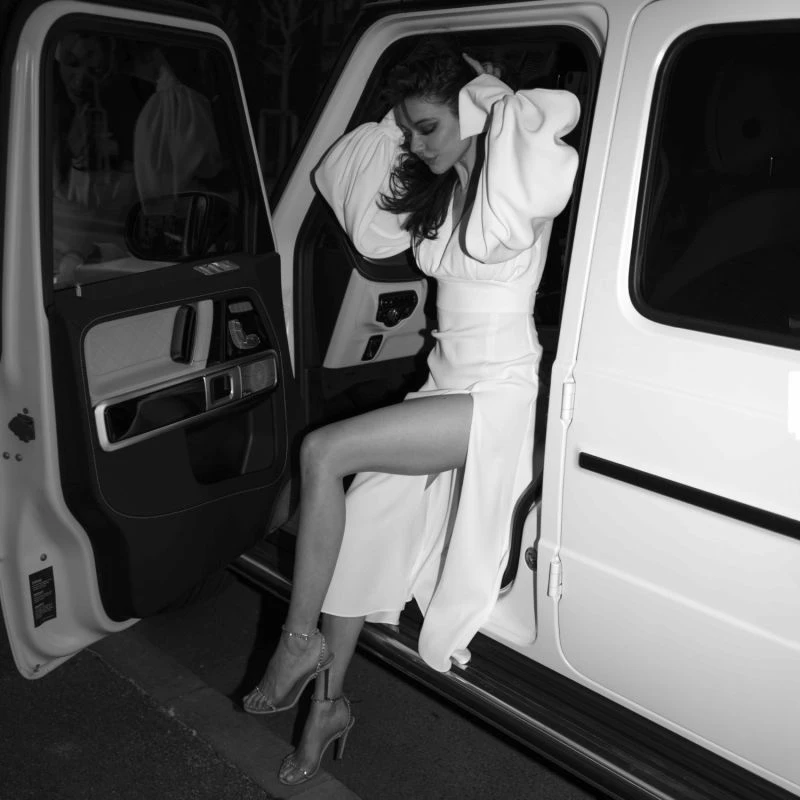 Front Slit Midi Dress 5 Front Slit Midi Dress - Image 3