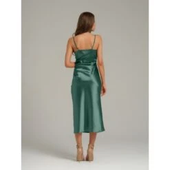Venice Satin Midi Dress – Emerald Green -Maison Close Sales venice satin midi dress emerald green 0cec5244fe6203f423f4c8d2165793cc