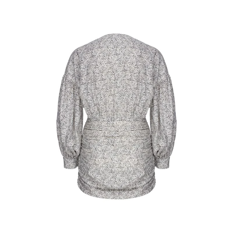 Carlotte Dress In White Printed Poplin 5 Carlotte Dress In White Printed Poplin - Image 3