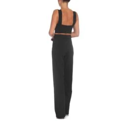 Wide Leg High Waist Trousers In Black -Maison Close Sales vfzgagdxj7zpktavilxh
