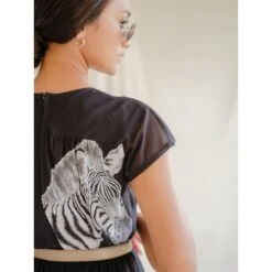 Vintage Chiffon Dress With Bold Zebra Print 24 Vintage Chiffon Dress With Bold Zebra Print -Maison Close Sales vintage chiffon dress with bold zebra print 01a7a88b566c11e4a79961be6361fbec