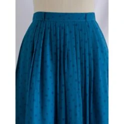Vintage Green Pleated Flared Chiffon Skirt -Maison Close Sales vintage green pleated flared chiffon skirt be3b6c204dbd8da3e4678e99b73edeac