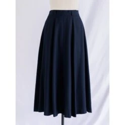 Vintage Cotton Navy Blue Maxi Skirt -Maison Close Sales vintage satin navy blue maxi skirt b94f7b23499bc16c75658d2fe5ae85cf