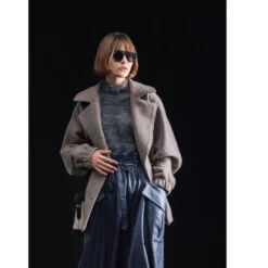 Designer Faux Leather Midi Skirt Dark Blue -Maison Close Sales w4vcmypmne3zqazm1out