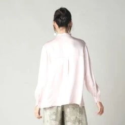 Women Silk Shirt - Rose Gold 11 Women Silk Shirt - Rose Gold -Maison Close Sales women silk shirt wispy pink e8a9899220d617f9fb28a375b1b1159e