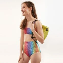 Starry Glitter Rainbow Bikini Top - Multi -Maison Close Sales wpdxk03jq31vg7uakpml