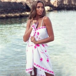 Mykonos Embroidered Tassel Sarong -Maison Close Sales wpt7ruij7rd5e2fzwqat