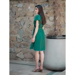 Wrap Cocktail Short Green Dress -Maison Close Sales wrap cocktail short green dress 139a9d94c1c7b9ba122fce727bee6198