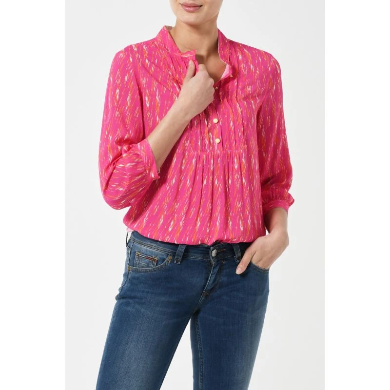 Delphine Top Pink Shard Print 4 Delphine Top Pink Shard Print - Image 2