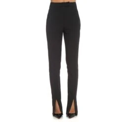 Slit Front Cigarette Pant In Black -Maison Close Sales xgscl4cjil5cbewbf9zi