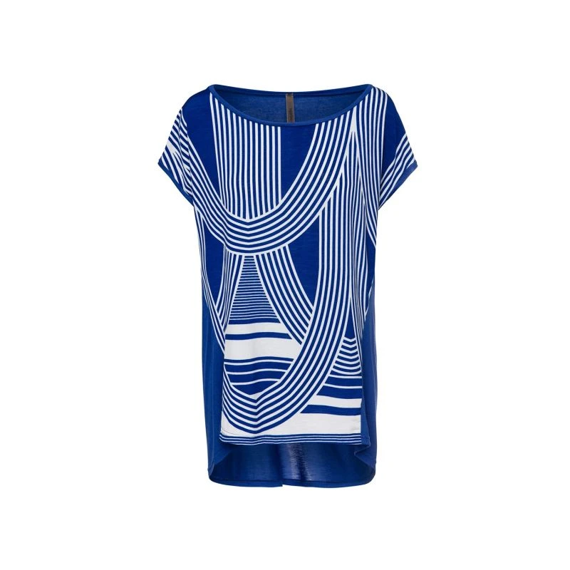 Print Top With Rounded Hemline 3 Print Top With Rounded Hemline