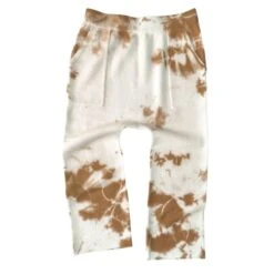 Cashmere Jogger Pants - Copper Tie Dye
