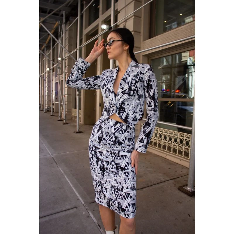 Amour Geometric Pencil Skirt 8 Amour Geometric Pencil Skirt - Image 6