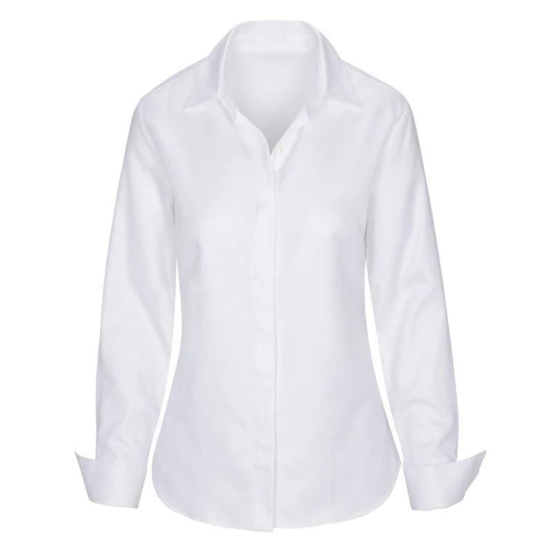 Attitude Shirt - Pure Mercerized Cotton In White Twill 3 Attitude Shirt - Pure Mercerized Cotton In White Twill