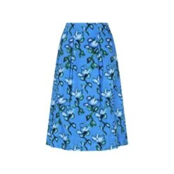 Yuzu Skirt In Recuerdos Celeste Print