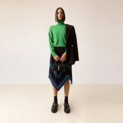 Pleated Midi Skirt Print -Maison Close Sales zl4metltcfxtbvlgfequ