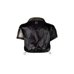 Short Nylon Blouse With Zip-Off Sleeves Nero Black -Maison Close Sales zqn5nx4mgsbopqzme3wi