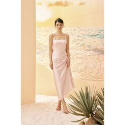 Zuri Silk Satin Asymmetric Dress - Pink 12 Zuri Silk Satin Asymmetric Dress - Pink -Maison Close Sales zuri silk satin asymmetric dress pink 5ad4888ac072efbfca36ab567b793375